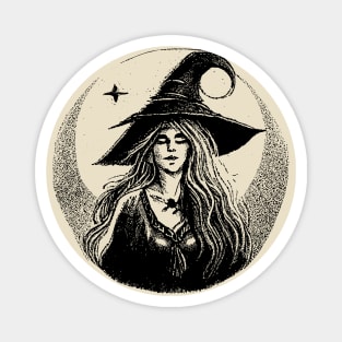 Vintage Witch Magnet